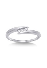 nice white elegant diamond band gold baby ring